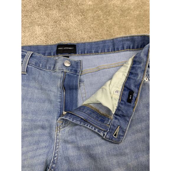 Free Assembly Men's Slim Stetch Fit Blue Denim Jeans 38 x 30 863 - Picture 3 of 13